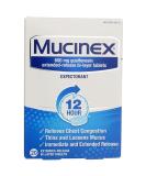 Mucinex Expectorant 12-Hour Extended Release Tablets - 20ct, 600mg Guaifenesin for Chest Congestion Relief - Buy Online on GoSupps.com