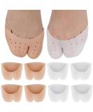 Unisex Silicone Toe Sleeves - 4 Pairs Reusable Ventilated Design Breathable Toe Protectors for Pain Relief Corns & Calluses Soft Forefoot Cushioning & Gentle Toe Realignment - Buy Online on GoSupps.com