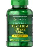 Puritan's Pride Psyllium Husks 750mg - Natural Fiber Supplement - Buy Online on GoSupps.com