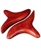 2-Piece Dark Red Wood Massage Stick & Gua Sha Tool | Thai Facial & Body Massage Tools - International Shipping - Buy Online on GoSupps.com