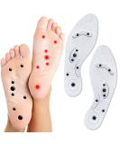 Magnetic Acupressure Insoles for Pain Relief | Cuttable Foot Massage Inserts for Men & Women - Thin Reflexology Soles - Buy Online on GoSupps.com