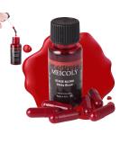 MEICOLY Fake Blood Washable Edible Stage Blood 0.5 oz Realistic Drips Sticky Fake Blood with 6 Packs Easy to Fill Empty Capsules Safe for Mouth Teeth Nosebleed Halloween Cosplay SFX Makeup - Buy Online on GoSupps.com