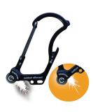 OUTDOOR ELEMENT Firebiner - Fire Starter Carabiner Multi Tool with Utility Blade and Bottle Opener - Keychain Emergency Tool in Black Forest - Buy Online on GoSupps.com