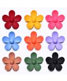 Matte Flower Hair Claw Clip for Women - Large Strong Holder for Thick Hair | Y2K Styling Accessory in Dark Multi-color - Buy Online on GoSupps.com