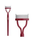 Eyelash Comb Eyebrow Brush MSQ Eyelash Separator Mascara Applicator Eyelash Definer With Comb Cover Arc Designed Cosmetic Brushes Tool (Red 1PCS) - Buy Online on GoSupps.com