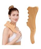 Wooden Gua Sha Tool - Premium Massage Tool for Back Neck & Stiff Muscles | Relieve Fatigue & Improve Body Shape - International Shipping Available - Buy Online on GoSupps.com