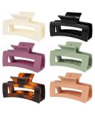 FANTESI 6 Pcs Big Claw Clips Large Non slip Hair Clip Matte Jaw Clips for Women and Girls - Buy Online on GoSupps.com