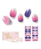 NAILOG Semi Cured Gel Nail Strips 34 pcs Salon-Quality Gel Nail Stickers Long Lasting Nail Wraps for Women with Soft Gel Finish at Dust - Buy Online on GoSupps.com