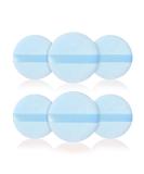 6-Piece Soft Round Powder Puffs Set for Makeup Foundation - Blue - Buy Online on GoSupps.com