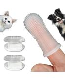 Pawsonly Finger Toothbrush for Dogs & Cats - Set of 2 with Storage Box | Silicone Dental Care & Tooth Cleaning for Small Pets - Buy Online on GoSupps.com