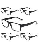 Gaoye 5-Pack Reading Glasses Blue Light Blocking Spring Hinge Readers for Women Men Anti Glare Filter Lightweight Eyeglasses Black 1.25 x - Buy Online on GoSupps.com