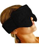Huggaroo Gem Super Plush Heated Eye Mask with Gel Ice Pack - Black Gem (Unscented) - Buy Online on GoSupps.com