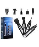 USB Rechargeable Nose Hair Trimmer for Men | 4-in-1 Painless Beard & Body Hair Clipper | Waterproof Dual-Edge Blades | Easy Cleansing - Buy Online on GoSupps.com