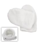 Soft Microfiber Paraffin Bath Gloves | Cosmetex Silver Cosmetic Gloves | Warming Hand Shoes | 1 Pair - White | Premium Quality Care for Smooth Skin - Buy Online on GoSupps.com