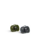 Herobility HPC000BG0201 Pacifier 0m+ (2 Pack) - Black & Green | Perfect for Newborns - International Shipping Available - Buy Online on GoSupps.com