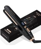 PRITECH Mini Flat Iron - Portable Hair Straightener with 13 Adjustable Temperatures (210 F-450 F) - Perfect for All Hairstyles - Black - Buy Online on GoSupps.com