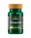 Swanson Maximum Strength Ubiquinol 200mg - 30 Softgels | Premium CoQ10 Supplement for Heart Health | International Shipping Available - Buy Online on GoSupps.com