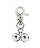 Alohha 2 Pack Pet Products Charm Triple Bell Pendant for Dog Cat Collar Decoration and Training (Silver) - Buy Online on GoSupps.com