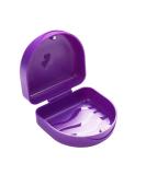 (2 Pack) Purple Solid Orthodontic Retainer Cases - Secure Storage for Retainers - Buy Online on GoSupps.com