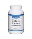 Zinc Plus Selenium Capsules - Immune & Respiratory Support - Non-GMO Vegan - 60 Servings - Buy Online on GoSupps.com