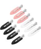 Sularpek 10 Pcs No Bend Hair Clips Makeup Hair Clip No Crease Hair Pin Clips Styling Curl Clips Accessories for Hair Styling Face Washing Makeup Application(Pink White Black) 1 count (Pack of 10) - Buy Online on GoSupps.com