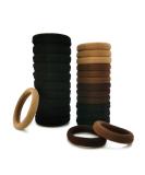 Yedtreg Hair Bobbles for Women 30 Pack Soft Hair Ties No Damage Seamless Hair Bands for Thick Curly Hair Strong Elastic Ponytail Holders Hair Accessories (Natural Colour) - Buy Online on GoSupps.com