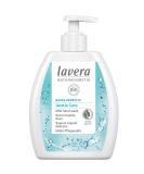 Lavera Basic Sensitive Gentle Care Hand Wash - Organic Aloe Vera & Chamomile - Mild Cleansing Vegan PETA Certified - 8.45 fl. oz - Natural Cosmetics - Buy Online on GoSupps.com