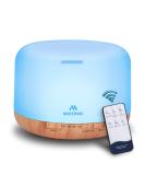 Miserwe 500ml Remote Control Essential Oil Diffuser with Timer - Waterless Auto Shut Off & Adjustable Mist for Home - Buy Online on GoSupps.com