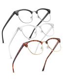 2 Pack Blue Light Blocking Glasses Anti Blue Light Gaming Glasses Retro Fashion Frame Non-Prescription Lens Anti Fatigue Headache Computer Screen Glasses for Women and Men Unisex Round Glasses a1 black+white+flower - Buy Online on GoSupps.com