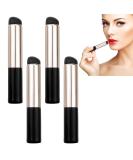 4 Pack Mini Lip Brush with Cover Portable Concealer Makeup Brush Applicator Travel Lip Film Oil Brush Cosmetic Tools for Concealer Lipstick Lip Balm - Buy Online on GoSupps.com