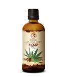 Hemp oil 100ml - cold pressed - pure & natural - glass bottle - hemp oil - basic oil - hemp seed oil - intensive care for face - hair - body care - Buy Online on GoSupps.com