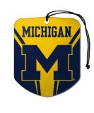 FANMATS 61620 NCAA Michigan Wolverines Hanging Car Air Freshener, 2 Pack, Black Ice Scent, Odor Eliminator, Shield Design with Team Logo - Buy Online on GoSupps.com