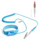 VASTAR ESD Anti-Static Wrist Strap - Adjustable Grounding Bracelet with Alligator Clip & Long Cord for Electronics Repair | Thermal Paste Included - Buy Online on GoSupps.com