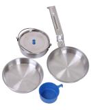 Rothco Aluminum Deluxe Mess Kit - 5 Piece Kit for Outdoor Camping and Backpacking - Buy Online on GoSupps.com