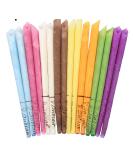 Vesaneae 16 Pcs Beeswax Ear Candles - 100% Natural & Non-Toxic | Scented Cones in 8 Colors | Fragrance Organic Plant Material | Hollow Cone Candles - Buy Online on GoSupps.com