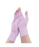 Compression Rheumatoid Arthritis Gloves - Joint Pain Relief & Hand Warmth - Purple (Size L) - Buy Online on GoSupps.com