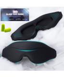 3D Sleep Mask for Men Women 3D Deep Contoured Eye Covers 100% Light Blockout Night Blindfold for Sleeping Comfortable Zero Eye Pressure Memory Foam Sleep Eye mask for Travel Office Outdoor Yoga - Buy Online on GoSupps.com