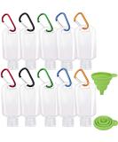 2oz Travel Bottles with Keychain - Leakproof Squeeze Bottles 10PC Set - Buy Online on GoSupps.com
