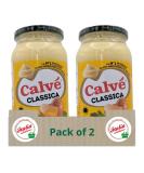 Calve Classica Mayonnaise La Maionese No.1 in Italy With Free Range Eggs 428g - Pack of 2 - Buy Online on GoSupps.com