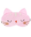 Buy WLLHYF Cute Cartoon Cat Sleeping Eye Mask - Soft Plush Blindfold for Travel & Napping - Funny Novelty Eye Shade for Adults & Kids (Pink - Buy Online on GoSupps.com