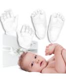 BabyRice Large Hand and Foot Casting Kit with Metallic Paint (White) - Perfect for Baby Keepsakes - Buy Online on GoSupps.com