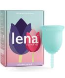 Lena Menstrual Cup - Reusable Period Soft Cup for Teens & Adults | Light to Heavy Flow | Feminine Hygiene (Turquoise Small) - Buy Online on GoSupps.com