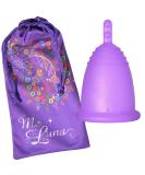 Me Luna Menstrual Cup Classic Size M with Handle - Purple | Eco-Friendly & Reusable Menstrual Care - Buy Online on GoSupps.com