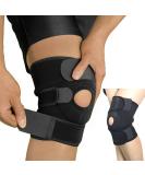 GoGadget-Zone Adjustable Knee Brace Support for Meniscus Tears and Joint Injuries - Neoprene Open Patella, Compression Stabilizer for Pain Relief - Black - Buy Online on GoSupps.com