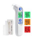 Buy Digital Ear Thermometer for Kids & Adults | High Accuracy Fast 1s Results 3-Color Coded 30 Memory Recall & 21 Disposable Probe Covers - Buy Online on GoSupps.com