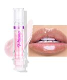 Lip Plumping Lip Gloss - Needle Tube Shape Long Lasting Nourishing Lip Care Transparent or Shimmer Finish Slightly Spicy Lip Glow Oil (Color 02) - Buy Internationally - Buy Online on GoSupps.com