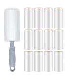 OMTOFO 12 Rolls Lint Roller - Extra Sticky Sheets for Animal Hair Clothing Sofa & Bed - Includes 1 Roller & Dust Protection Sleeve - Buy Online on GoSupps.com