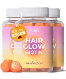 Yuicy biotin hair gummy bears Extremely delicious & sugar -free hair vitamins - 10mg biotin rubber high -dose for hair growth skin & nails - hair glow 60 pieces sugar -free - Buy Online on GoSupps.com