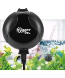 Hygger Quiet Aquarium Oxygen Pump - Ultra Quiet 33dB | 1.5W Power | 420ml/m | Ideal for Fish Pools & Nano Aquariums - Black - Buy Online on GoSupps.com
