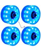 Nezylaf 4 Pack Light up Roller Skate Wheels 32x58mm 78A with Bearings - Indoor/Outdoor Skating & Skateboard Accessories - Buy Online on GoSupps.com